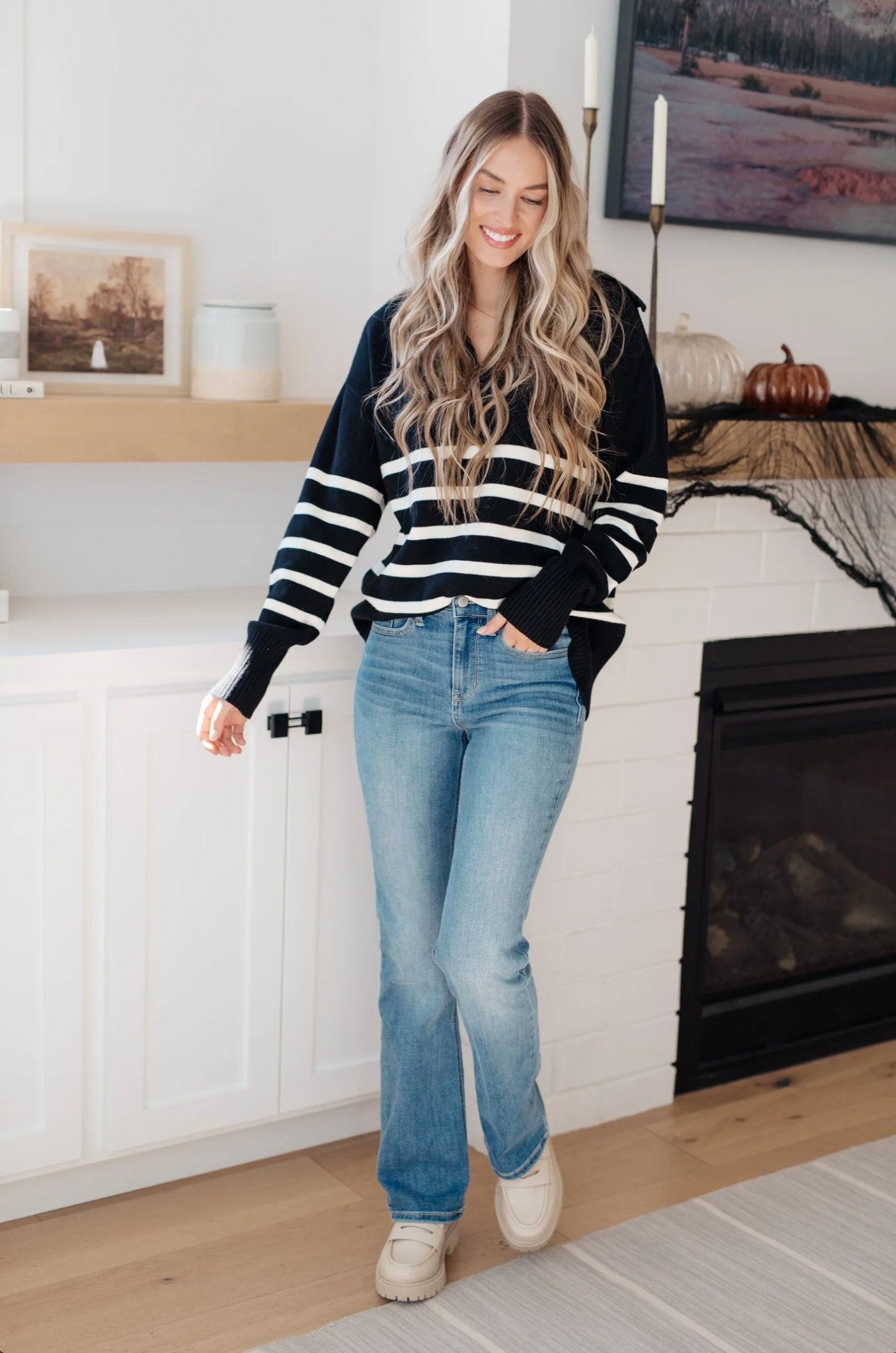 sweater, classic navy sweater, striped sweater,