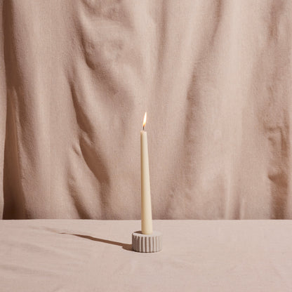 Maker: Meso Goods
Natural sandstone taper candle holder. Handcrafted in India. Fair Trade Certified.