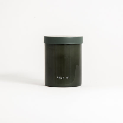 Maker: Field Kit
Dappled sunlight. Dew drops. A tangle of overgrown vines. Top notes - tomato leaf + coriander. Mid notes - galbanum + jasmine. Base notes - earth. Ingredients: 100% soy wax. Clean burning cotton wick. Fine fragrance oils. Reusable glass jar. Size: 8oz | 227g. 50+ hour burn time