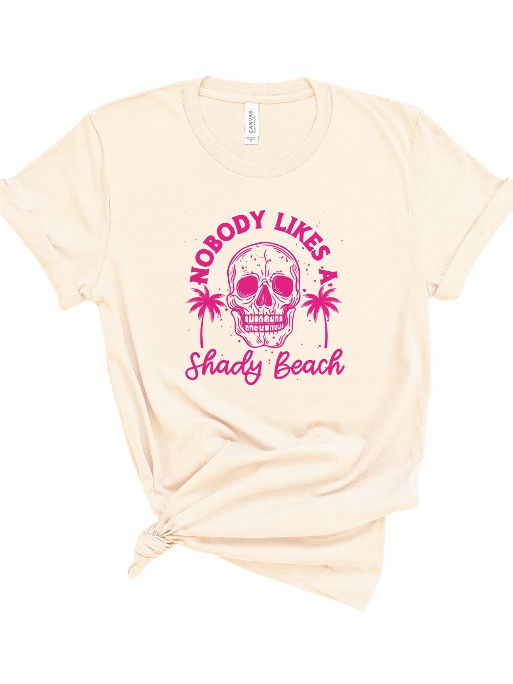 No shady business here - rock this beach tee and let the world know you're all about those sunny vibes. Made with 100% combed, ring spun cotton, this tee is a perfect addition to any beach day outfit. Because let's be real, no one likes a shady beach (or person).&nbsp;