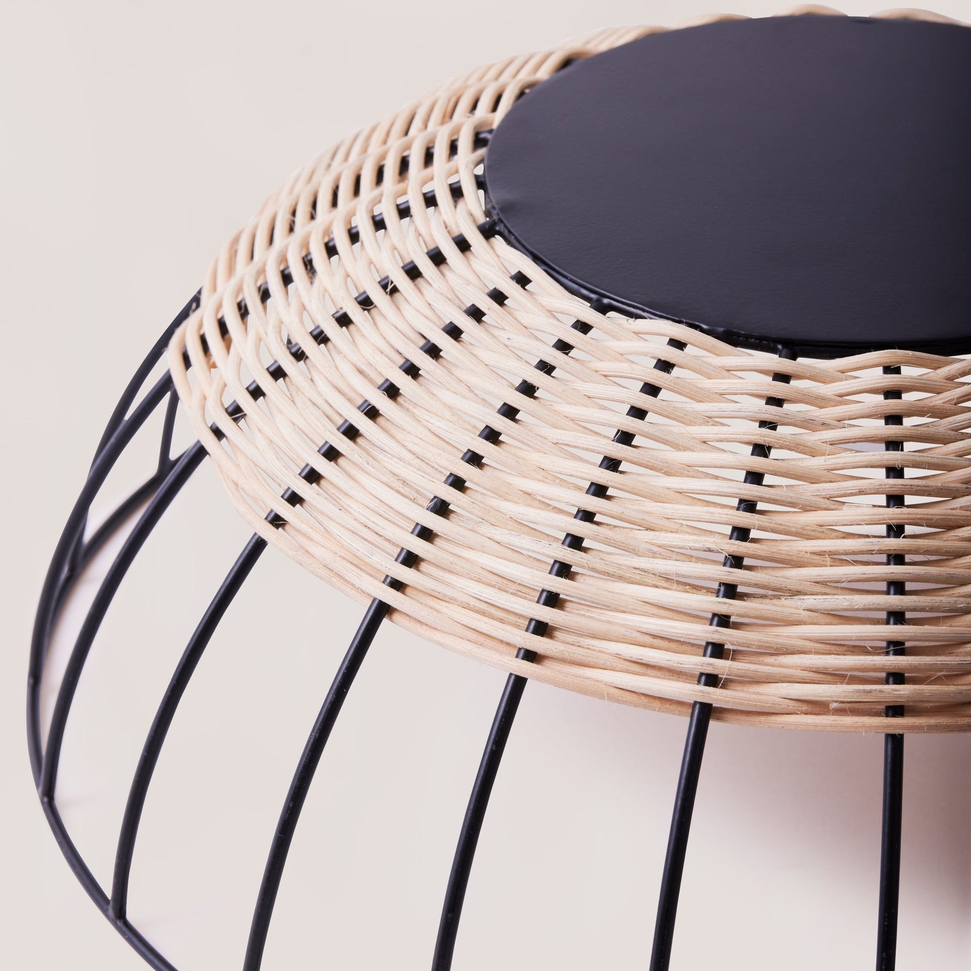 The Cabo Rattan Basket turns your grocery store produce into a beautiful still-life piece. Woven with natural rattan, this airy basket would elevate your centrepiece display of fruit, vegetables or ornamental objects. 
    * Natural Rattan on Powder coated Iron
    * Size:  35 cms Width x 12 cms Height / 13.8" round x 4.72" Height
Note: Please keep away from high moisture places. Wipe clean with a dry soft cloth. 