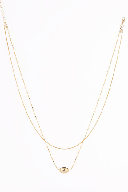 Double up your style game with Nora Oval Pendant Necklace! This stunning necklace is perfect for adding a touch of elegance to any outfit. With its nickel-free material, you can wear it comfortably all day long. Who says you can't have it all?!? 