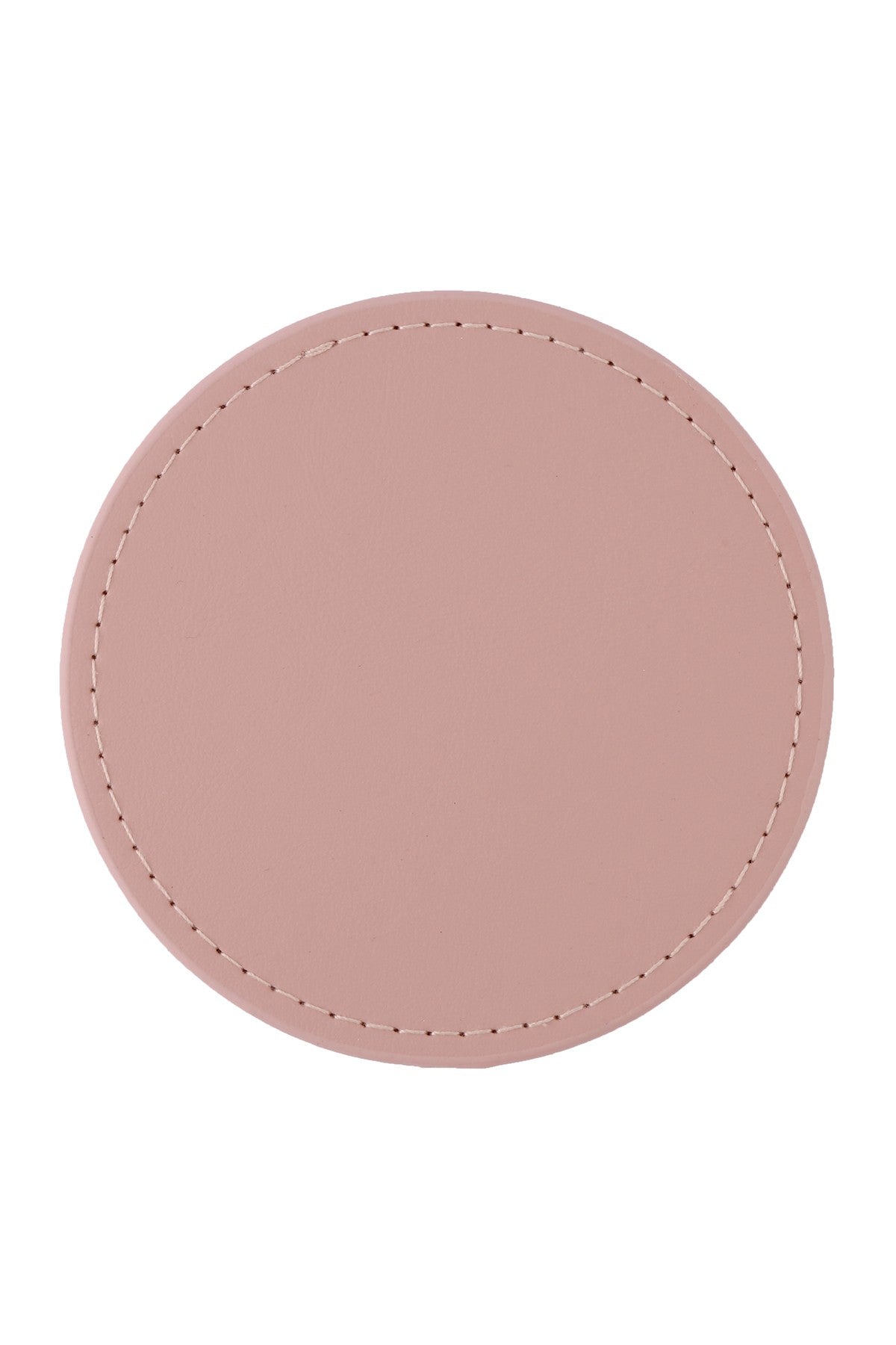 These coasters are made from high-quality vegan leather that is both durable and easy to clean, designed to protect your furniture from spills, stains, and scratches. They come in a classic round shape, lightweight with cork backing, making them perfect for everyday use or special occasions. Simply wipe them down with a damp cloth or sponge to remove any spills or stains. *Each set includes 6 coasters and 1 gold metal stand.